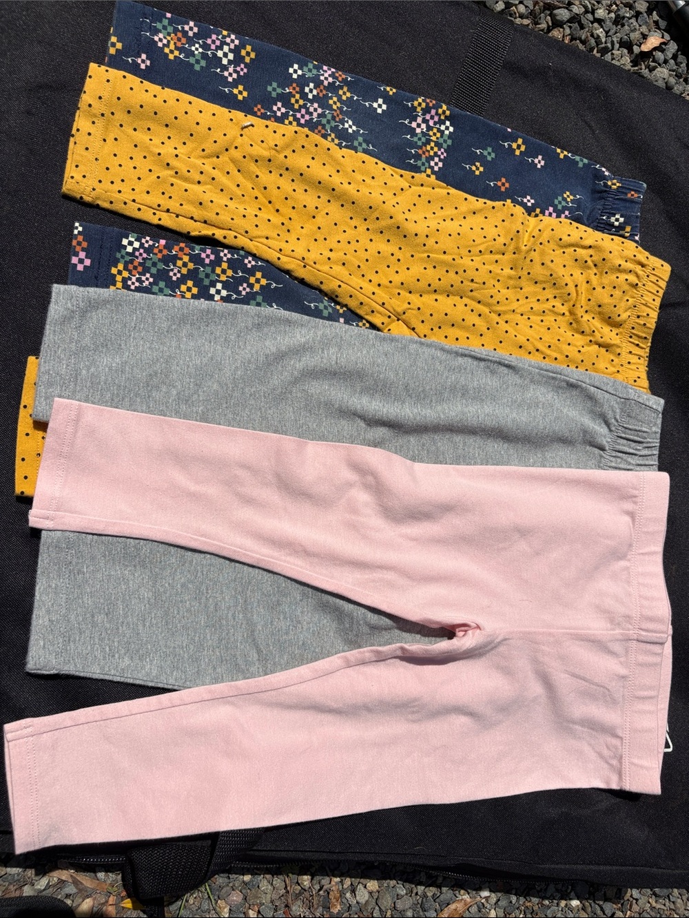 Hanna Andersson Girls' Leggings - Pink, Gray, Mustard, Navy Floral